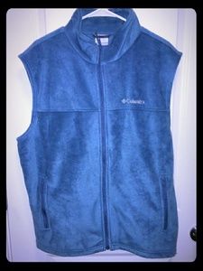 2 Columbia Blue (NWT) & Gray Fleece Vests